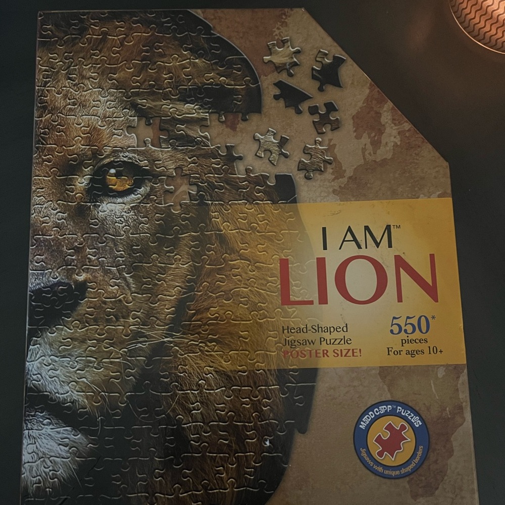 I AM LION Jigsaw Puzzle - 550 Pieces - Brown
